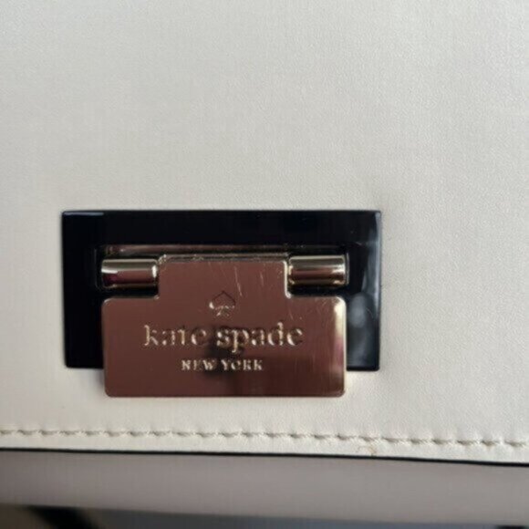 Kate Spade  Laurel Magnolia Park color blocked satchel crossbody saddle bag - Picture 9 of 16
